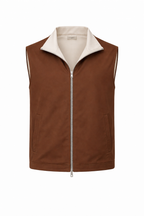 Imperium Reversible Gilet Bruin Beige