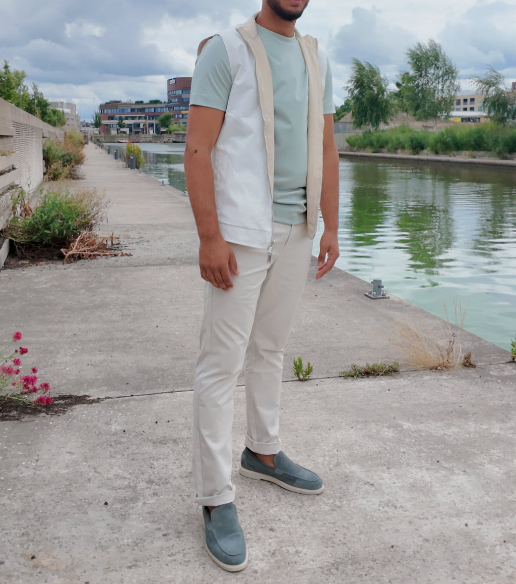 Imperium Gilet Beige Wit