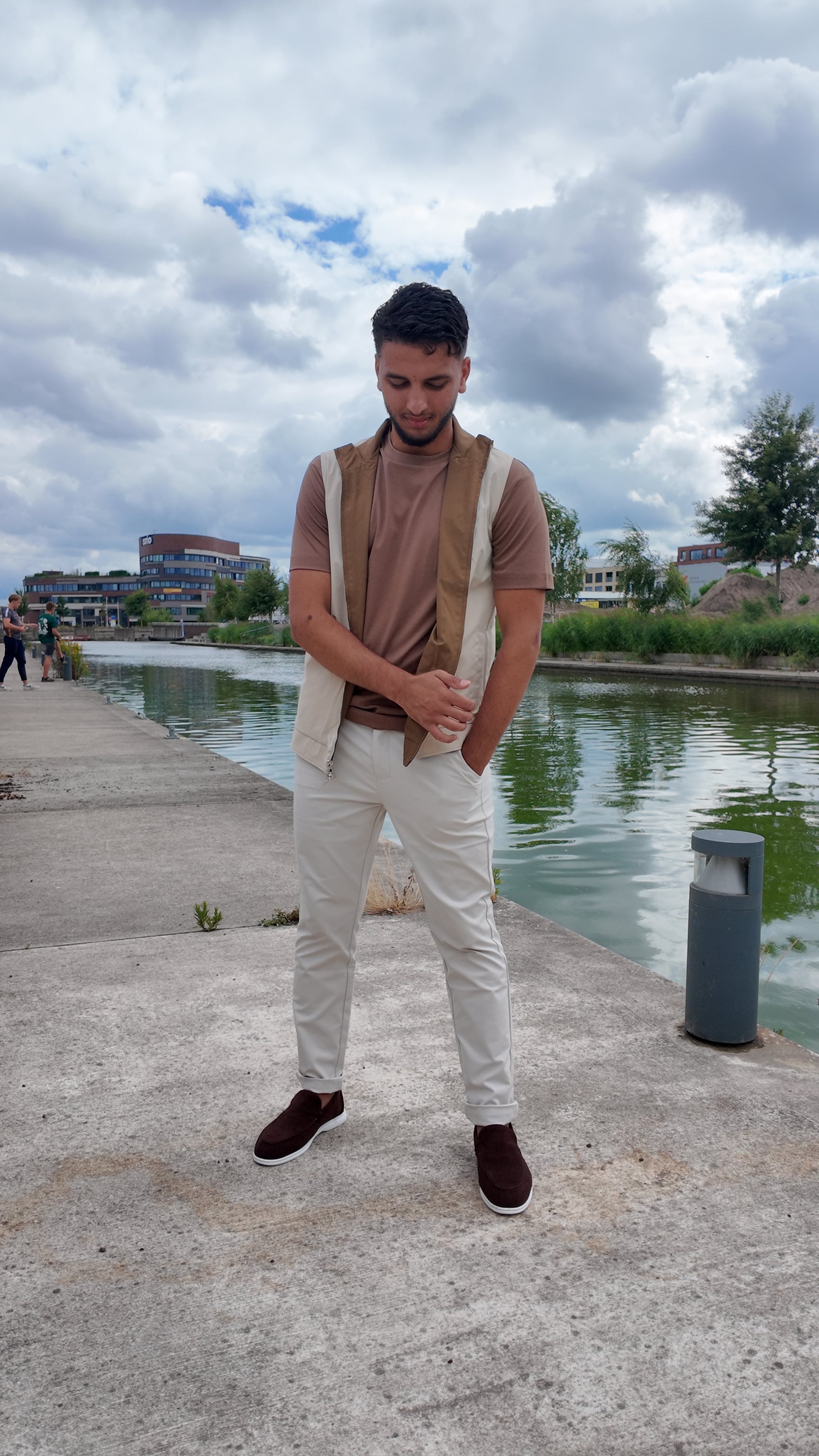 Imperium Reversible Gilet Bruin Beige