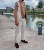 Imperium Reversible Gilet Bruin Beige