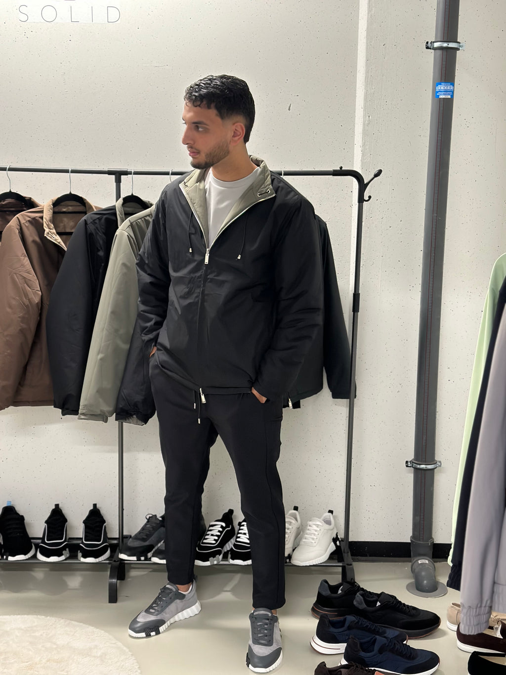 Royal Coat Dubbelzijdig Green/Black