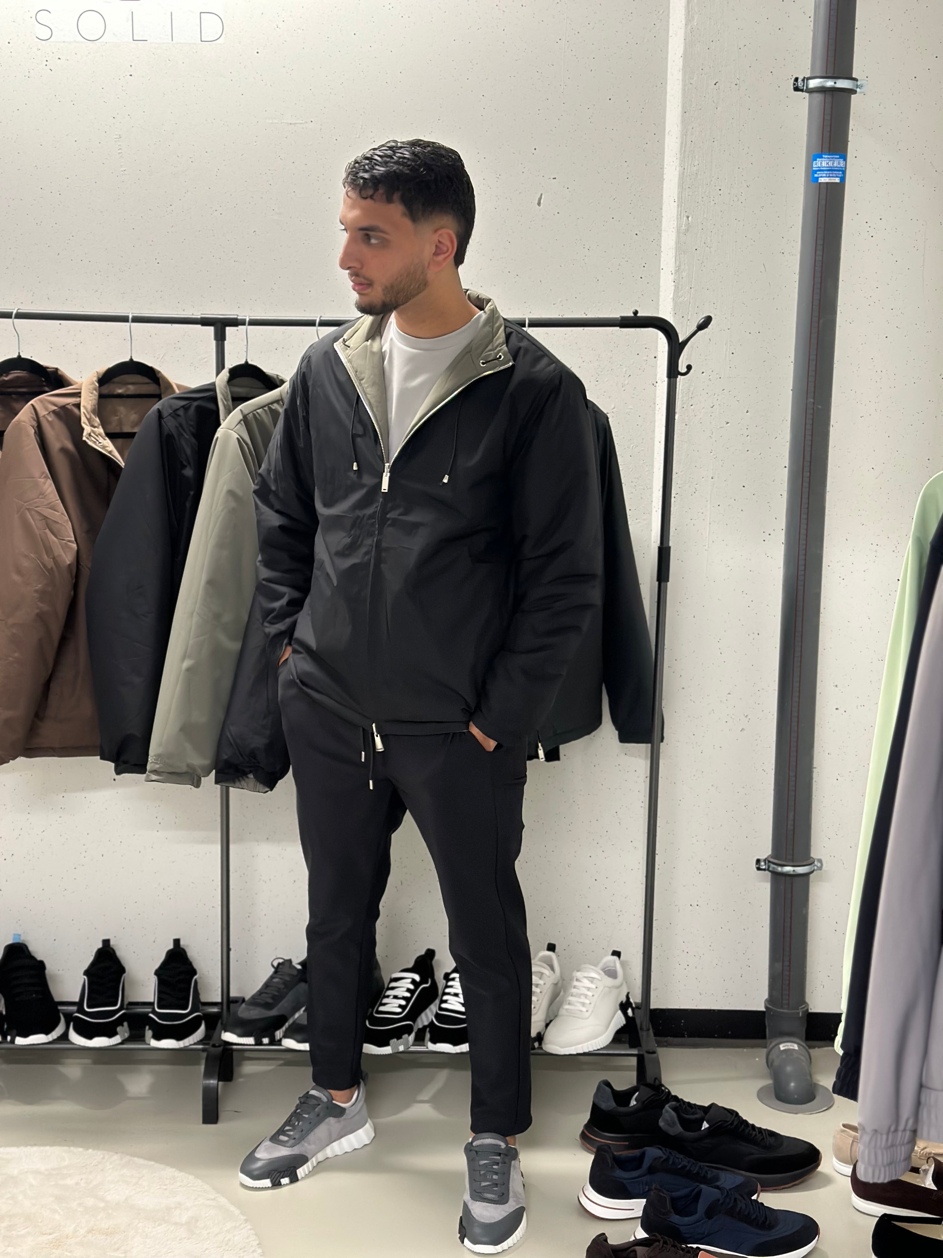 Royal Coat Dubbelzijdig Green/Black